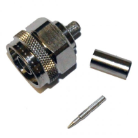 Telegartner J01020A0113 50 ohm Straight, Cable Mount N Connector, Plug, Crimp Termination, 0 to 11GHz, RG223, RG400,