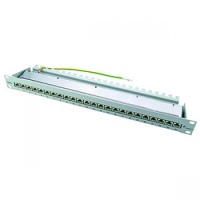 Telegartner, MPP24-HS K, Cat 6a, 24 Port, RJ45, STP, 1U Grey,