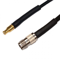 TNC JACK TO MCX MALE CABLE ASSEMBLY RG174 0.25 METRE