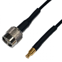 TNC PLUG TO MCX MALE CABLE ASSEMBLY RG174 0.25 METRE