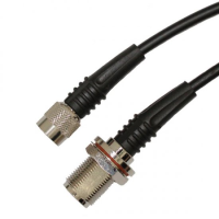 TNC Plug to N Bulkhead Jack Cable Assembly RG58 3.0 METRE BOOTED