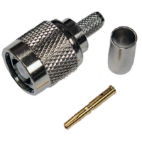 TPCR58R Reverse Polarity Crimp Plug RG58C/U, 7806A, 9907, CNT-195, HPF195, KX 15, LMR-195, LLA195 WCX195, 1.0/2.95 AF, RG-141A/U, URM43, URM76.