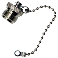 UHF Female Dust Cap With Chain to Fit Male Connector