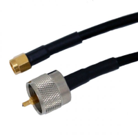 UHF PLUG TO SMA PLUG RG223 1.5M