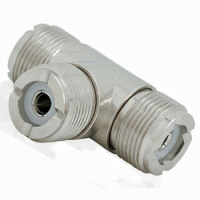 UHF T Adaptor Jack Jack Jack
