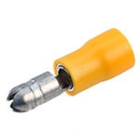 YELLOW MALE BULLET DIA 5MM PACKS OF 100