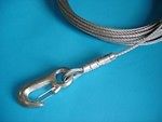 4mm 15 mtr Hand Winch Cable With Winch Hook