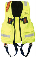 High visibility elasticated jacket for complete with safety Harness XL