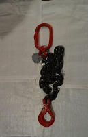 Single Leg Lifting Chain Sling SWL 1.5T 7mm c/w self locking hook