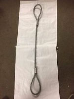 Wire Rope Sling 10 mm Diameter 1.2 T Safe Working Load c/w Soft Eyes Each End