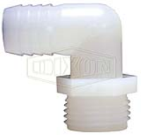 Tuff-Lite® Male GHT x 90° Hose Barb Elbow