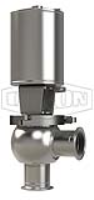 SSV Series Single Seat Valve, Shut-Off L Body, Clamp, Double Acting Actuator (Air-To-Air)