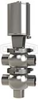 SSV Series Single Seat Valve, Divert TT Body, Weld, Spring Return Actuator (Air-To-Raise)