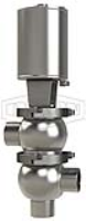 SSV Series Single Seat Valve, Divert LL Body, Weld, Spring Return Actuator (Air-To-Raise)
