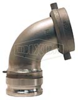 Railroad Tank Car Connection x Cam & Groove Adapter Elbow