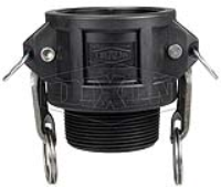 Polypropylene Cam & Groove Type B Coupler x Male NPT