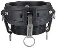 Polypropylene Cam & Groove Type B Coupler x Male NPT