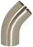 Polished 45° Weld Elbow with Tangent