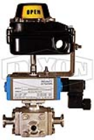 Multi-Port Hygienic Ball Valve with Actuator