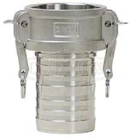 Global Crimp Style Cam & Groove Type C coupler x hose shank