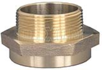 Female to Male Hex Nipple Brass
