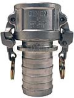 EZ Boss-Lock Cam & Groove Type C Coupler x Hose Shank with Collar
