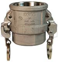 EZ Boss-Lock Cam & Groove Hastelloy Type D Coupler x Female NPT