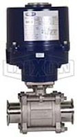 Electrically Actuated 3-Piece Sanitary Stainless Ball Valve