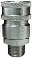 DQC V-Series Snap-Tite H/IH Interchange Unvalved Male Coupler