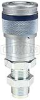 DQC HT-Series Correct Connect® Flushface Male Threaded Bulkhead Coupler