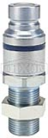 DQC HT-Series Correct Connect® Flushface Male Threaded Bulkhead Coupler