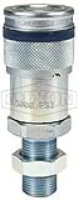DQC HT-Series Correct Connect® Flushface Male Threaded Bulkhead Coupler