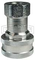 DQC H-Series ISO-B Poppet Valve Female Threaded Coupler