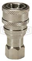 DQC H-Series ISO-B Poppet Valve Female Threaded Coupler