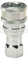 DQC H-Series ISO-B Poppet Valve Female Threaded Coupler