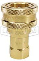 DQC H-Series ISO-B Poppet Valve Female Threaded Coupler
