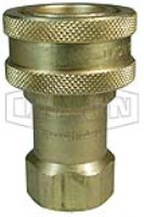 DQC H-Series ISO-B Poppet Valve Female Threaded Coupler