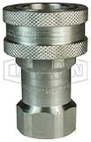 DQC H-Series ISO-B Poppet Valve Female Threaded Coupler