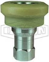 DQC H-Series ISO-B Food Grade Nylon Flanged Female Threaded Coupler