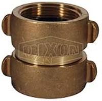 Double Female Swivel Rocker Lug Brass