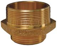 Domestic Double Male Hex Nipple Brass