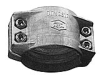 DIN Smooth Tail Clamp with Safety Collar