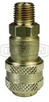 D-Series Pneumatic Automatic Male Threaded Coupler