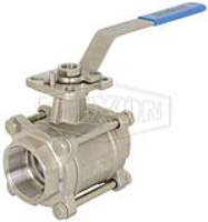 3 Piece Industrial Stainless Steel Ball Valve FNPT