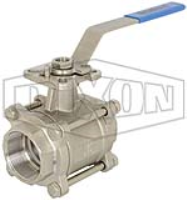 3 Piece Industrial Stainless Steel Ball Valve FNPT