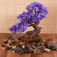 Artificial Bonsai Tree - 32cm x 22cm x 28cm, Orange