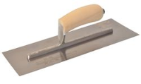 13 x 5in Stainless Steel Marshalltown MXS13SS Finishing Trowel - Wooden Handle