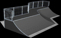 Quarter Pipe with Hip