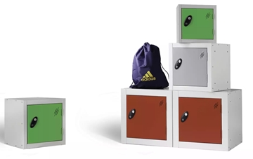 Modular Cube Storage Lockers For Hot Desking