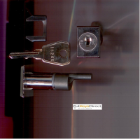 L&F 18 Series Rectangular Faced Desk Lock  (L4)